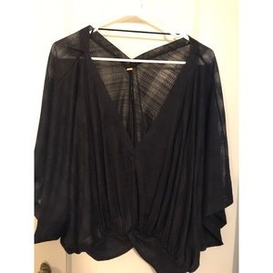 Black shear blouse